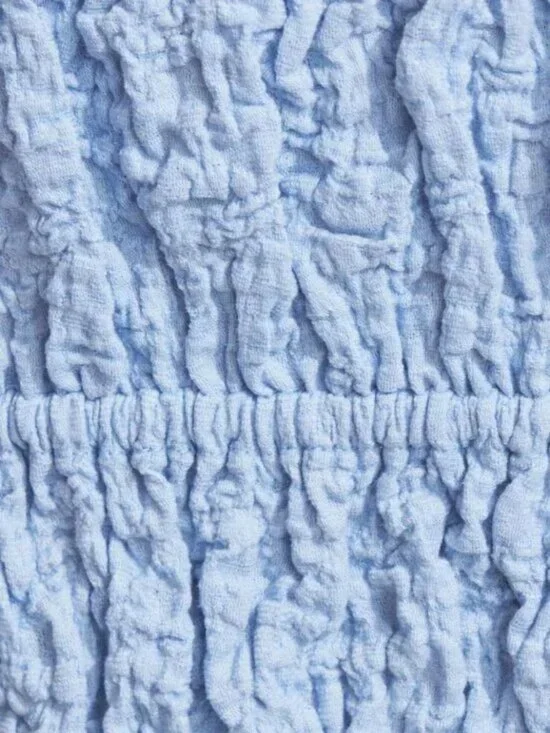 NWT Scrunch Knit Tie Front Cami Serenity Blue - Picture 4 of 4